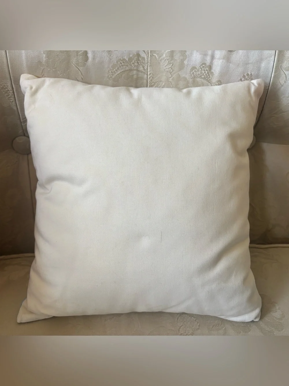 Handmade Christian Teddy Bear Decorative Pillow 11”x11.5” Beatitudes Matthew 5